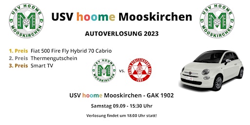 Hauptbild für USV hoome  Mooskirchen Verlosung FIAT 500 Cabrio
