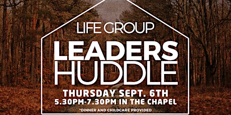 Life Group Leaders Huddle primary image