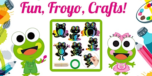 Free Kid's Frog Craft at sweetFrog Laurel primary image