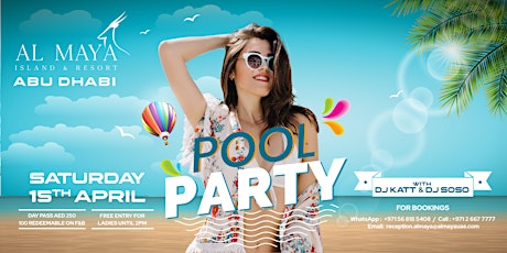 Al Maya Island Pool Party with Live DJ primary image