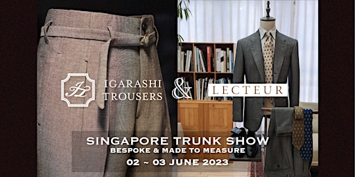 IGARASHI TROUSERS & LECTEUR TRUNK SHOW AT COLONY CLOTHING primary image