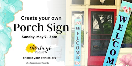 Create a Porch Leaner Welcome Sign primary image