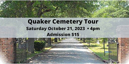 Quaker Cemetery Tour primary image