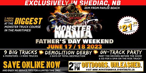 Monster Mania DAY 2 - Shediac Centre For Speed