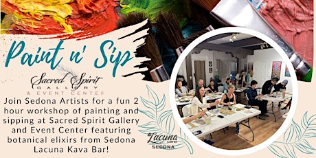 Paint n' Sip Water Color in June with Sacred Spirit Gallery