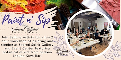 Paint n' Sip Acrylic Workshop in June with Sacred Spirit Gallery
