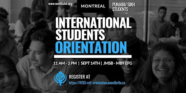 WSO Montreal Punjabi/Sikh International Students Orientation