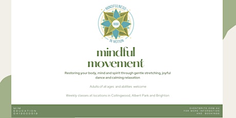 Mindfulness in Motion Class: Collingwood