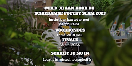 Primaire afbeelding van Schiedamse Poetry Slam 2023: Voorronde 1