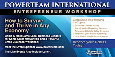Power Lunch/Entrepreneur Workshop Irvine