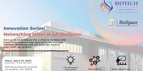 Imagem principal de Innovation Series: LA BioSpace Networking Mixer