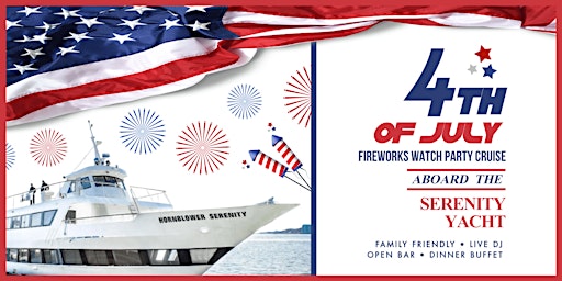 Primaire afbeelding van Serenity Yacht July 4th Family Fireworks Cruise