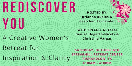 ReDiscover You: A Creative Women's Retreat for Inspiration & Clarity primary image