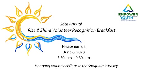 2023 Rise & Shine Volunteer Recognition Celebration