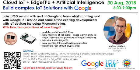 Cloud IoT + Edge TPU + Artificial Intelligence: Build IoT Solutions with Google primary image