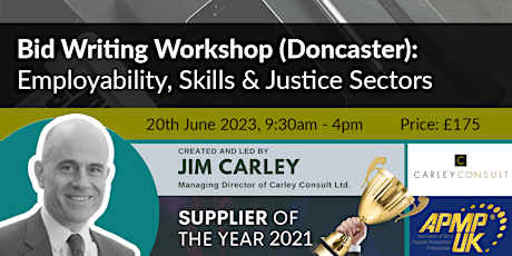 Bid Writing Workshop - Employability, Skills & Justice Sectors (Doncaster) primary image
