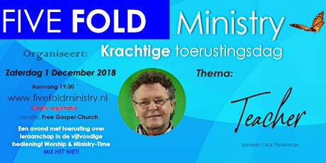 Primaire afbeelding van Fivefold Ministry Toerustingsavond - Teacher