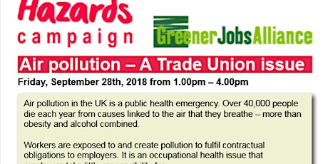 Air pollution - A Trade Union issue primary image