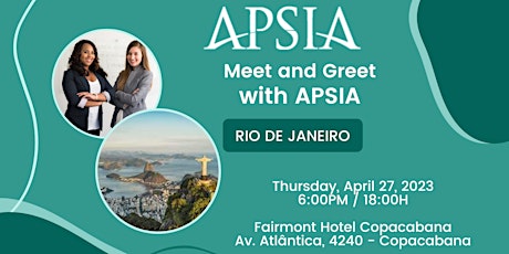 APSIA's Meet-and-Greet: Rio de Janeiro primary image