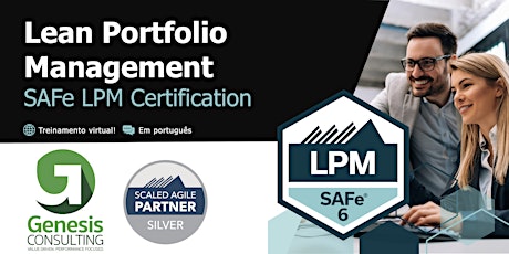 Hauptbild für Lean Portfolio Management - Certificação SAFe LPM - Live OnLine - Português