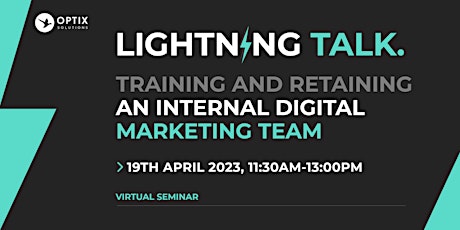Imagem principal do evento Training and retaining an internal digital marketing team