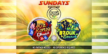 Dance & Brunch Sunday: Kizomba, Konpa, Urban Kiz, Brazilian Zouk