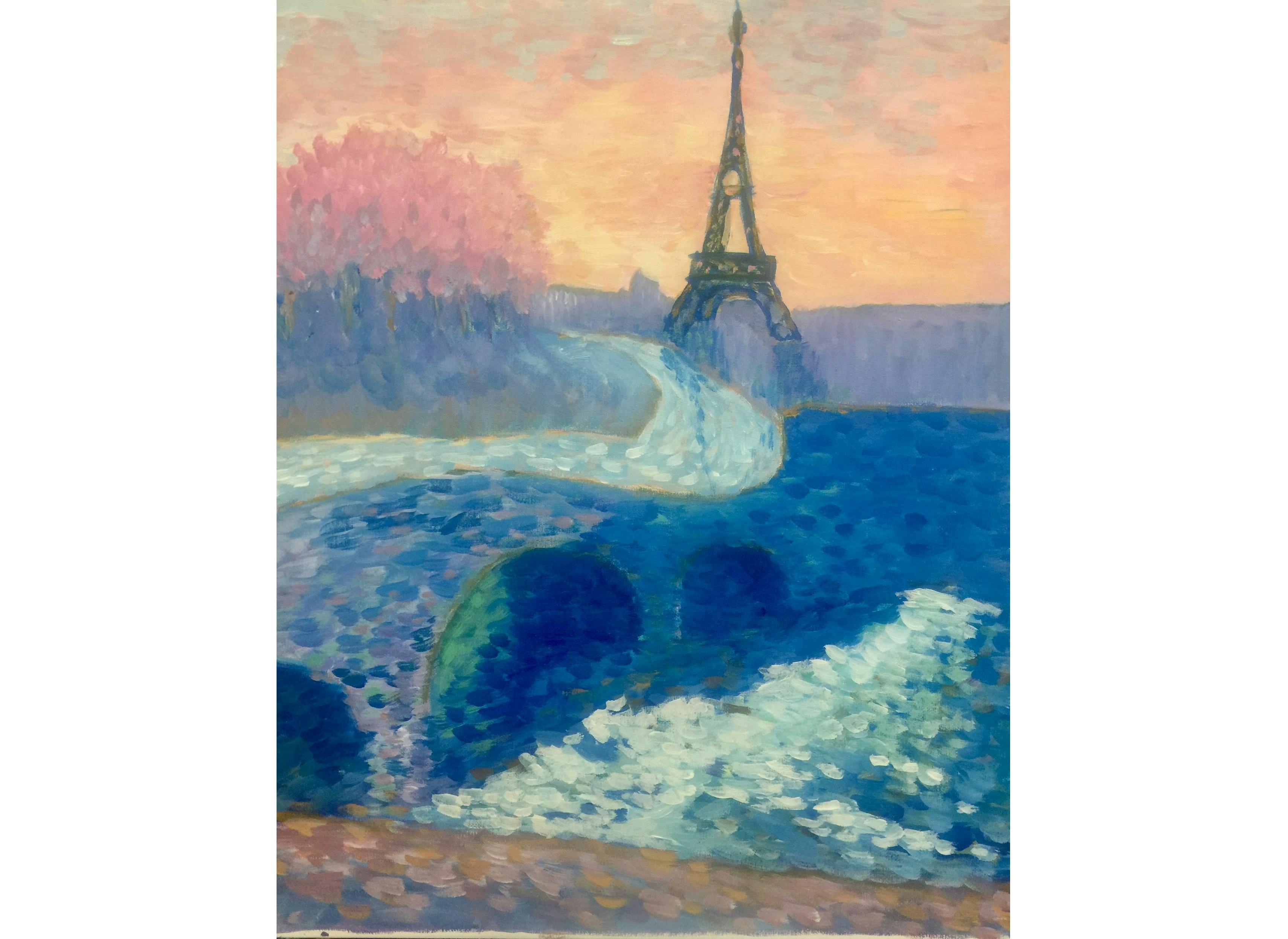 Springtime In Paris Paint Sip Night Art Painting Drink Food