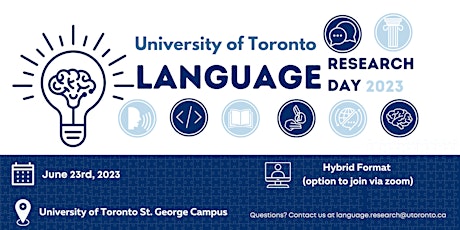 U of T Language Research Day 2023