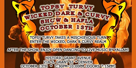 Topsy Turvy - Wicked Dark and Curvy Bellydance Showcase & Hafla primary image