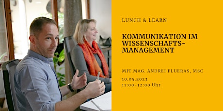 Hauptbild für Lunch and Learn: Kommunikation im Wissenschaftsmanagement