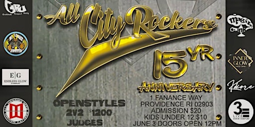 ALL CITY ROCKERS 15 YEAR ANNIVERSARY primary image