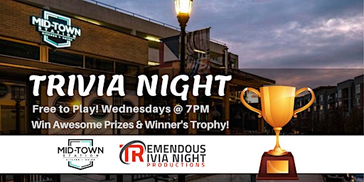 Imagem principal do evento Kelowna at Mid-Town Station Wednesday Night Trivia!