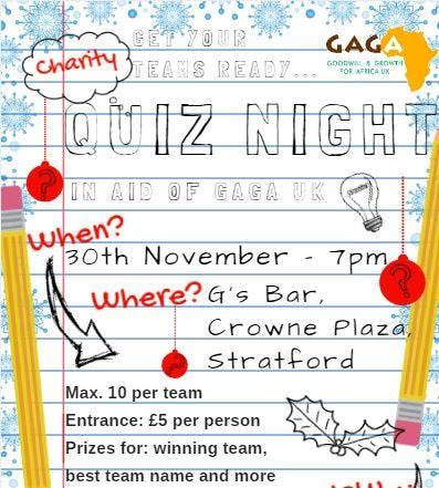 gaga christmas quiz night