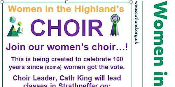 CLOSED - CHOIR / Classes & Concert - WEA Women in the Highlands