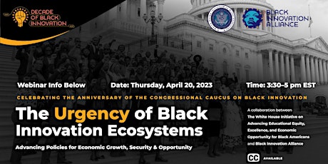 The Urgency of Black Innovation Ecosystems: Policies for Economic Growth primary image