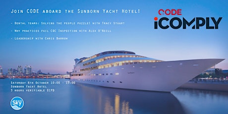 Join CODE and earn your ECPD aboard the Sunborn Yacht!  primary image