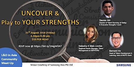 L&D in Asia Community Meet-Up: UNCOVER & play to YOUR STRENGTHS primary image