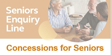 Concessions for Seniors hosted by Seniors Enquiry Line  primärbild