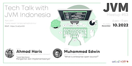JVM Meetup #53 : Tech Talk with JVM INDONESIA primary image
