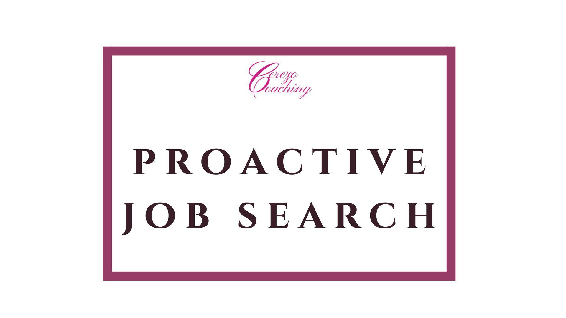 Proactive Job Search Workshop