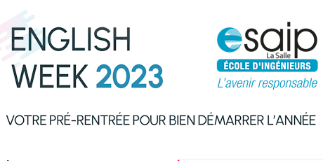 Pré-rentrée English Week 2023 | BAC+3