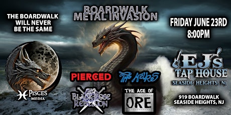 Imagem principal de Metal Invasion- Pierced, Black Rose Rebellion, The Azures, Age of Ore