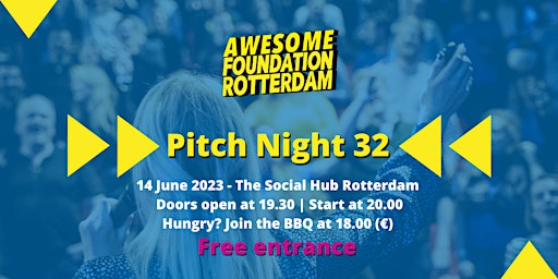 Primaire afbeelding van Awesome Foundation Rotterdam - Pitch Night 32