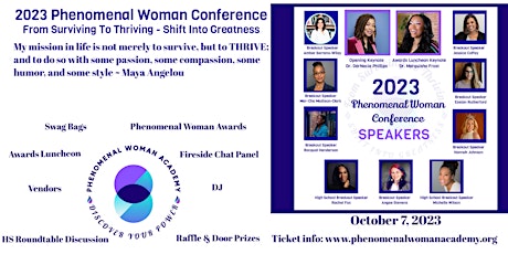 2023 Phenomenal Woman Conference: From Surviving to Thriving