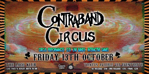 Hauptbild für Contraband Circus: Live bands / DJs / Circus