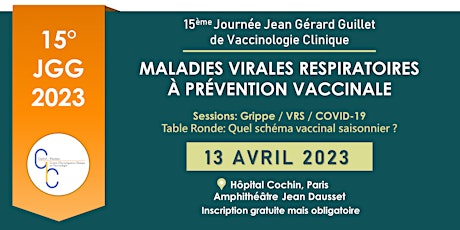 Image principale de 15ème journée « Jean Gérard Guillet » de Vaccinologie Clinique