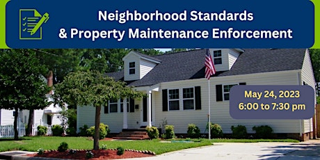 Imagen principal de Neighborhood Standards and Property Maintenance Enforcement
