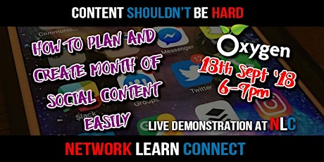 Network Learn Connect #NLCCV21 : Building A Month Of Content With Ease primary image