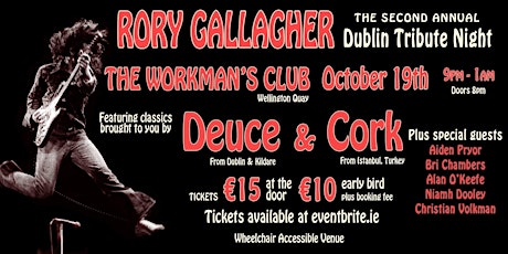 Rory Gallagher Dublin Tribute Night primary image