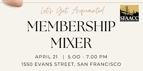 Let's Get Acquainted Membership Mixer primary image